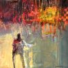 Abstract Acrylic Painting and Collage - Image 4