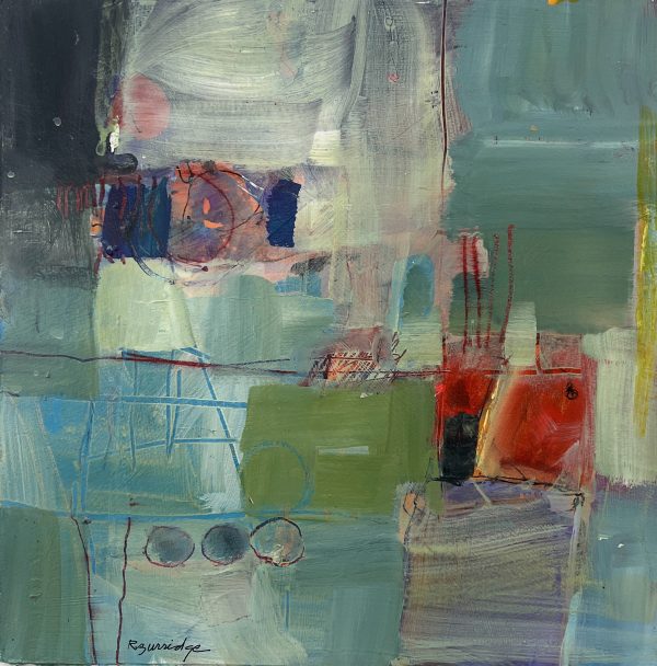Abstract Acrylic Painting and Collage - Image 6