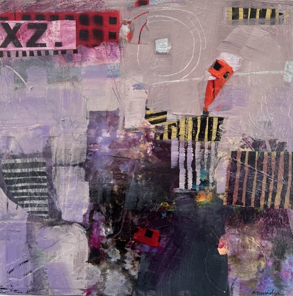 Abstract Acrylic Painting and Collage - Image 5