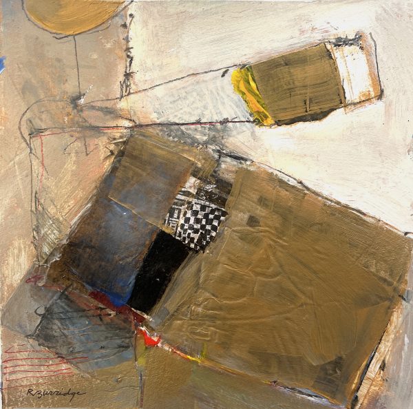 Abstract Acrylic Painting and Collage - Image 2