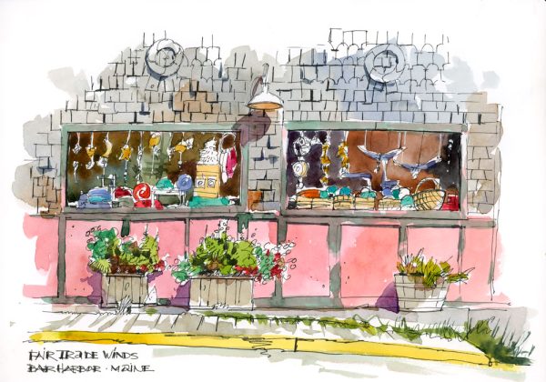 Down East Vistas: Sketching the Coastal Beauty of Bar Harbor in Watercolor - Image 10
