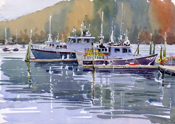 Down East Vistas: Sketching the Coastal Beauty of Bar Harbor in Watercolor