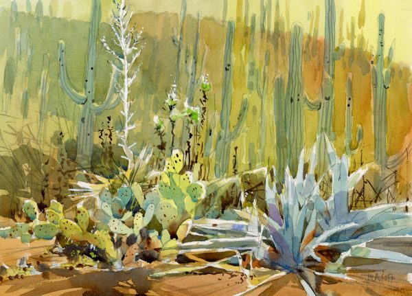 Vibrant Watercolors: Sketching Desert Hues II - Image 14