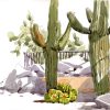 Vibrant Watercolors: Sketching Desert Hues II - Image 13