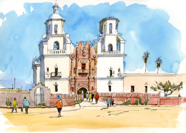 Vibrant Watercolors: Sketching Desert Hues II - Image 10