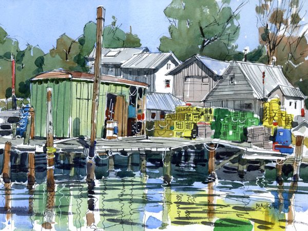 Down East Vistas: Sketching the Coastal Beauty of Bar Harbor in Watercolor - Image 3
