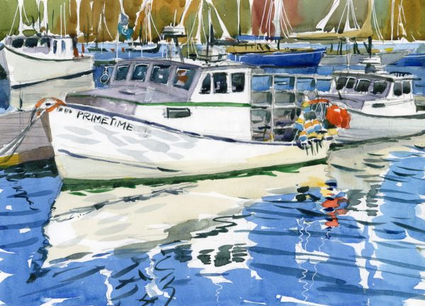 Down East Vistas: Sketching the Coastal Beauty of Bar Harbor in Watercolor - Image 4
