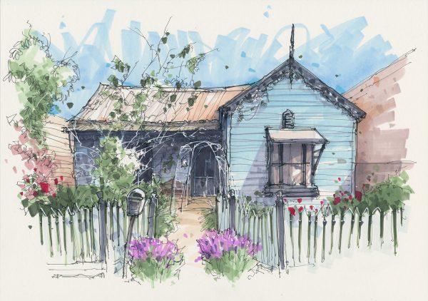 Expressive and Whimsical: Sketching Bar Harbor in Watercolor and Marker - Image 3