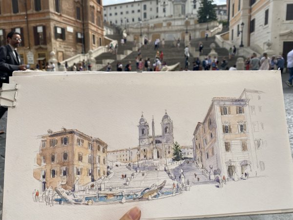Perspective Urban Sketching in Watercolor II - Image 3