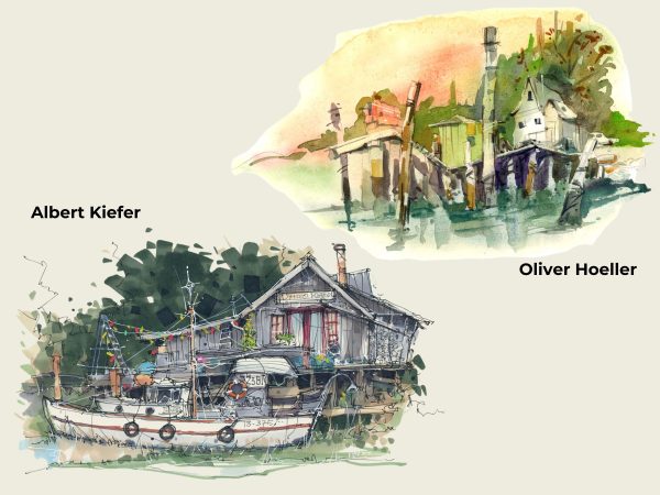 Expressive and Whimsical: Sketching Bar Harbor in Watercolor and Marker