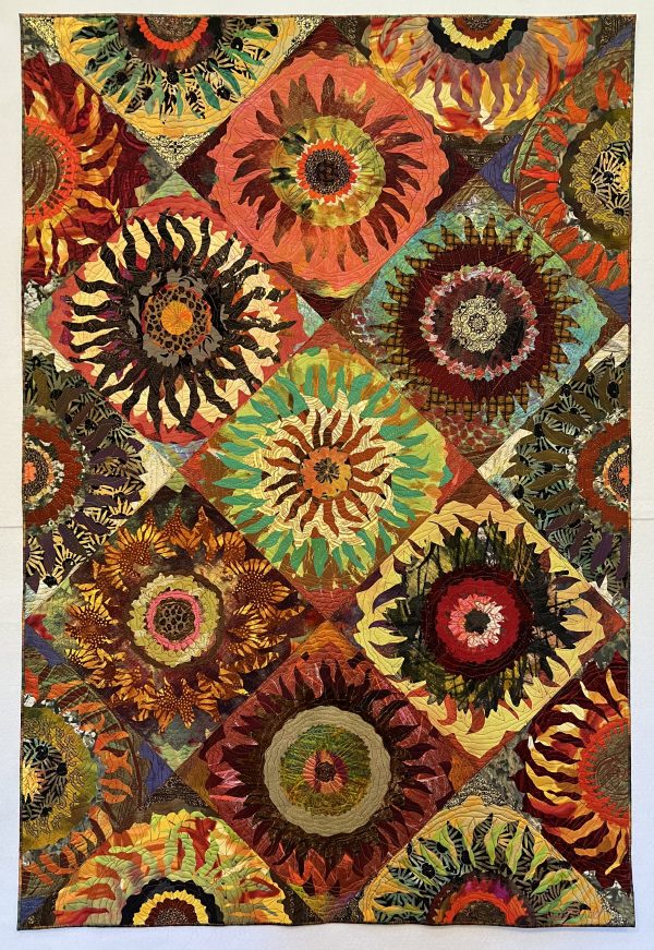 Floral Arrangement: creating fused flower (and sunflower) quilts