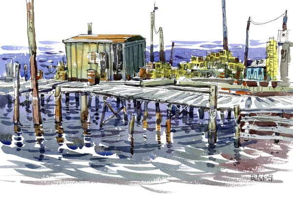 Down East Vistas: Sketching the Coastal Beauty of Bar Harbor in Watercolor - II - Image 2